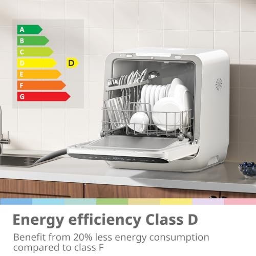 COMFEE' Table Top Dishwasher 7+3 Programs Mini Tabletop Dishwasher No Plumbing, 6L Built-in Water Tank - Image 10
