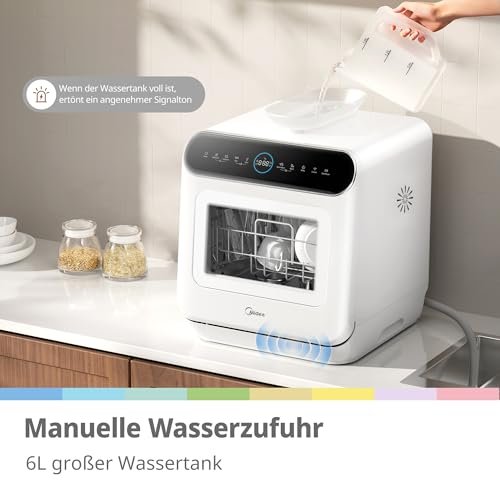 COMFEE' Table Top Dishwasher 7+3 Programs Mini Tabletop Dishwasher No Plumbing, 6L Built-in Water Tank - Image 8