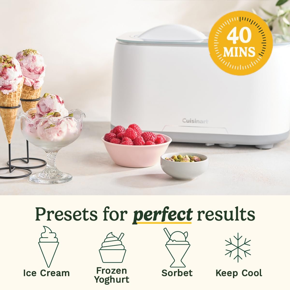 Cuisinart FreezeEase Ice Cream and Gelato Maker- Self freezing ice cream maker - Image 6
