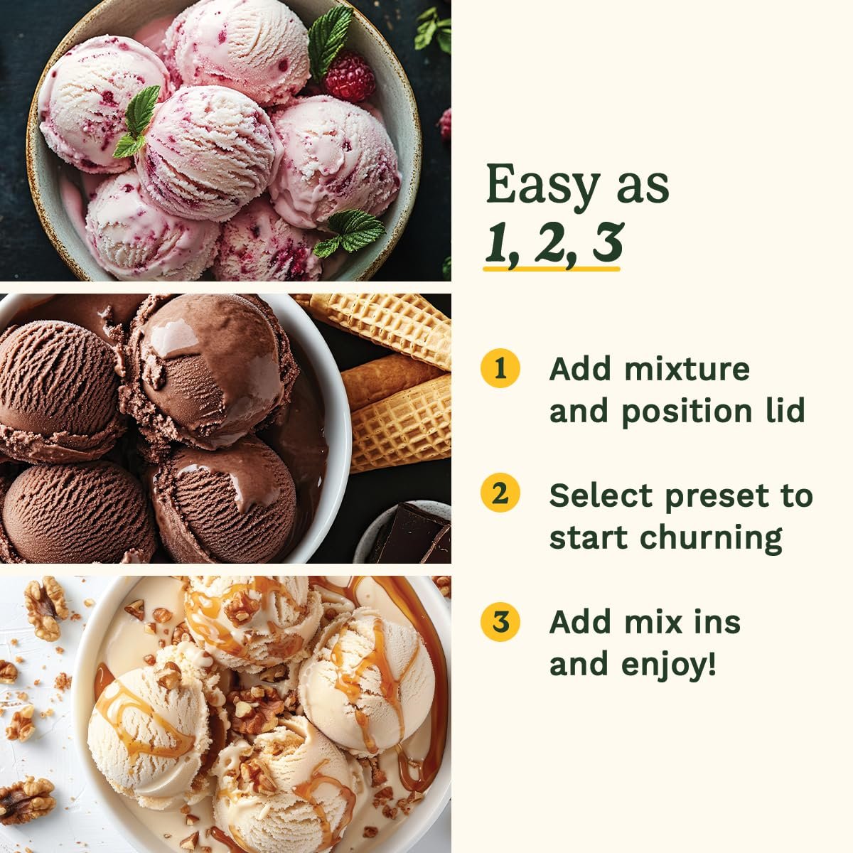 Cuisinart FreezeEase Ice Cream and Gelato Maker- Self freezing ice cream maker - Image 5