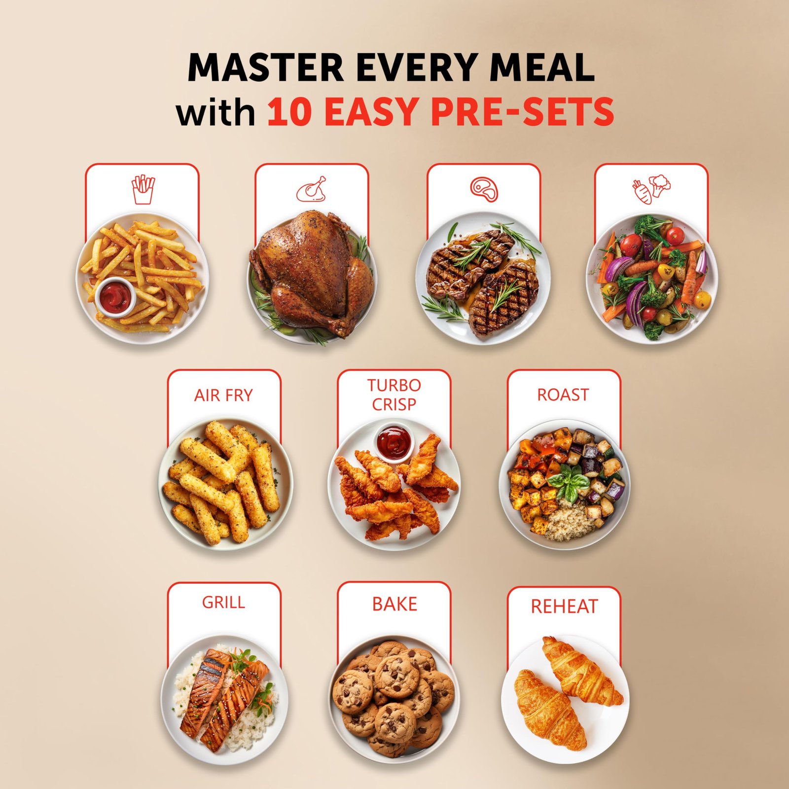 Breville Halo Flexi Air Fryer Digital Dual Air Fryer Oven 11L: Serves 10+ People FryBakeGrillRoast & Reheat 2400 W - Image 5